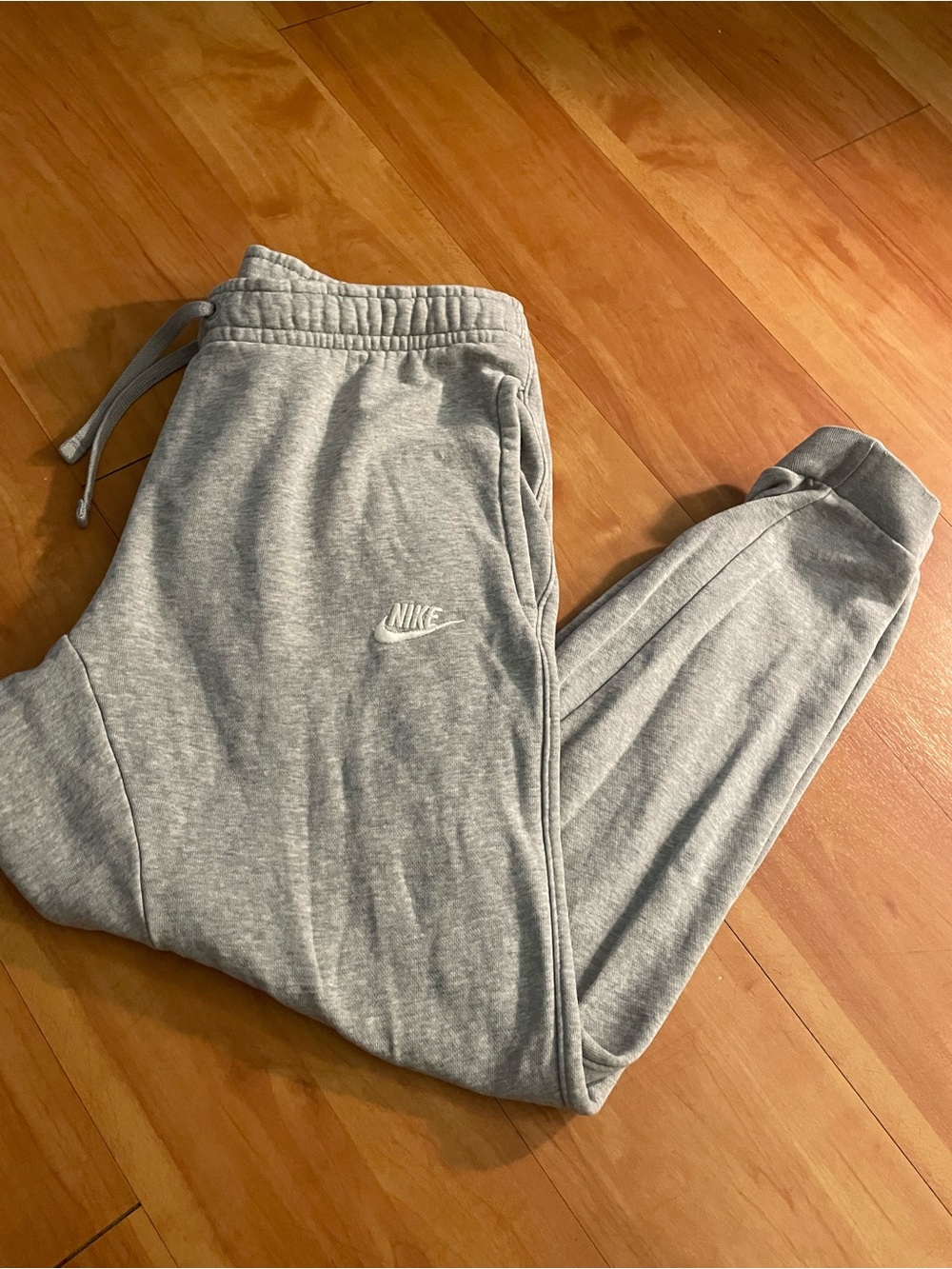 Nike Light Gray Kids' Fleece Joggers